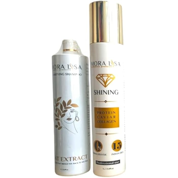 Mora Lisa Protein (3x1) 1000ml With Clarifying deep cleaning of hair before protein (2 pieces) - Image 1